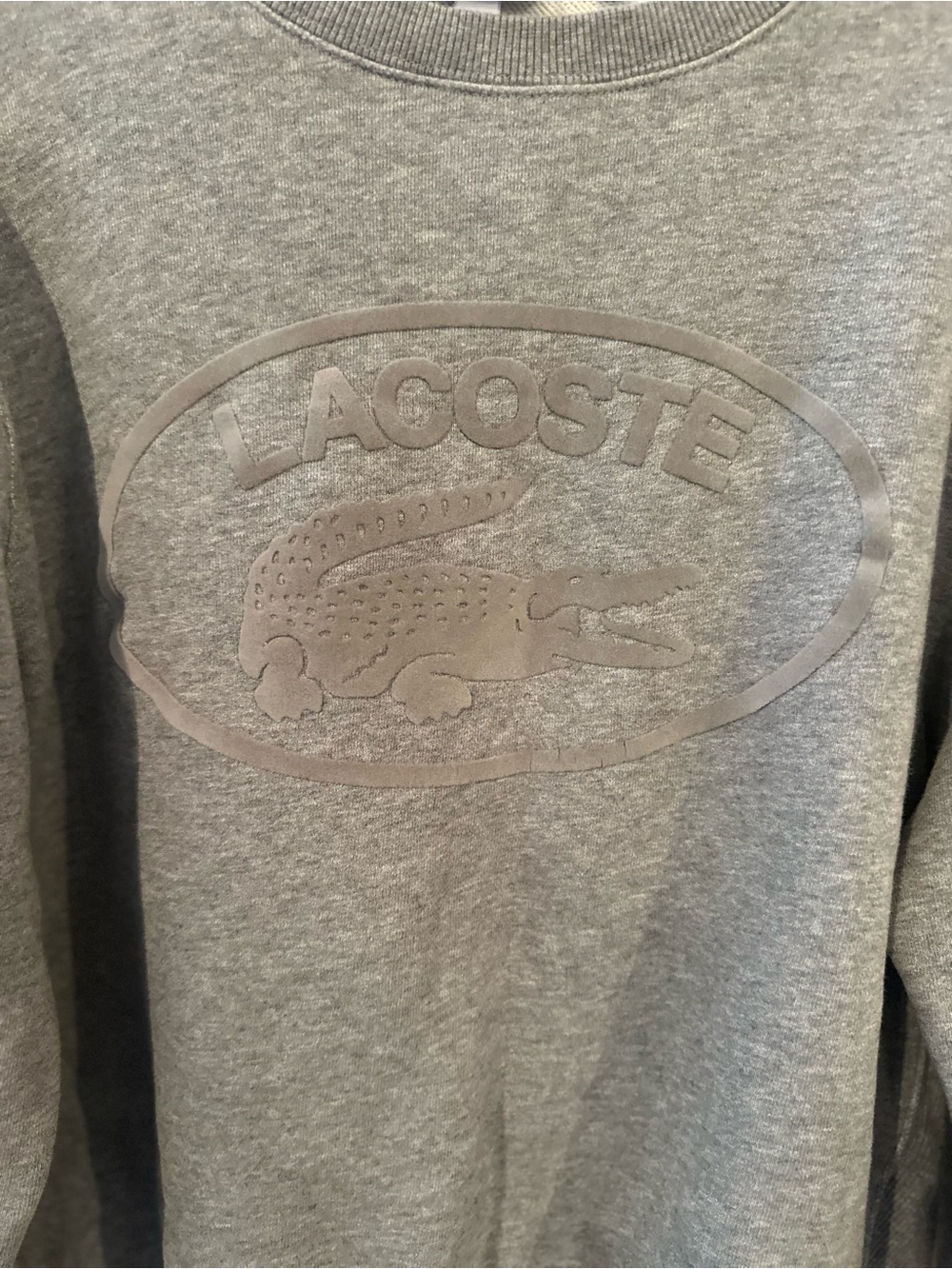 Lacoste Men's Relaxed Fit Organic Cotton Sweatshirt, Size M - Picture 2 of 6